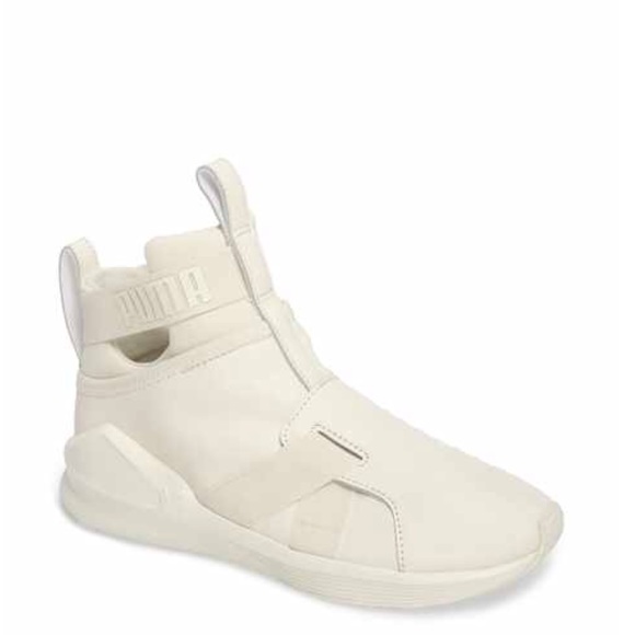 puma fierce strap swan white and gold